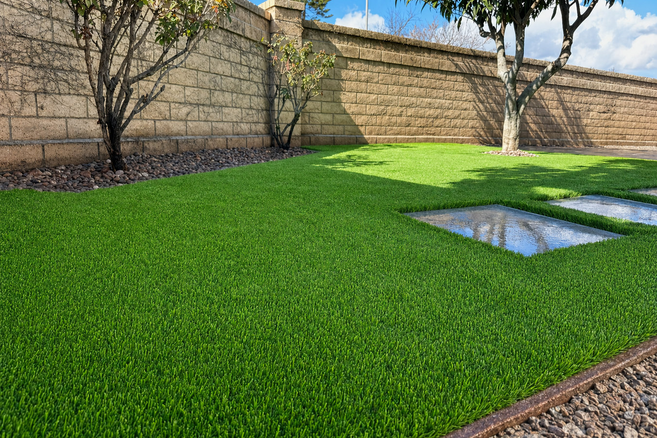 Artificial turf installation
